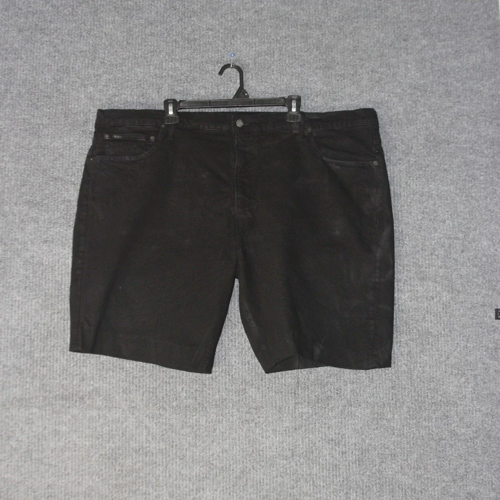 Polo Ralph Lauren Shorts Mens‎ 46 Black Cotton Blend Stretch Chino Casual Luxury